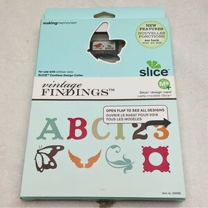 NIP MAKING MEMORIES 2009 Slice Vintage Findings Design Card Scrapbooking Crafts